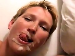 BBC & limb cuties porn give blonde MILF a double facial.