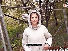 deutsche schlampe-немецкое парень подцепил тощую блондинку на улице от первого лица