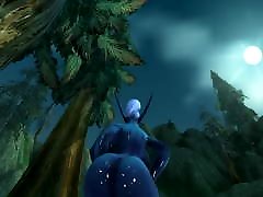 Bimbo Nightborne ass clapping