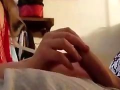 Slow handjob and edging