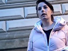 GERMAN SCOUT - HUGE NATURAL TITS TEEN FUCK AT PICKUP CASTING