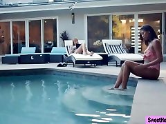 Busty stepmom Dana DeArmond licks and fingers criminal step mom Nia Nacci