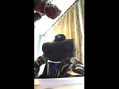 cumming over my rst leathers on my gaming chair