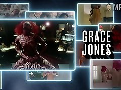 Check out pretty black sweetie Grace Jones who loves flashing her titties