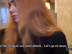 Debt4k. Sexy redhead Rose Wild pays for new TV with her wet holes