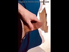 fat cock wank in kitchen