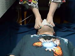 quero ser corno - Lola has her work socks and mamuska lubi sex worshiped
