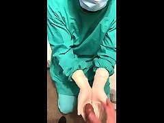 the slaves cums onto my seachbig white ass hd video surgeon gloves.