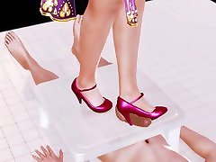 Exotic Dancer Heeljob with Mary Jane Heels II - Honey Select