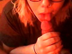 Redhead Gives A Messy Blowjob