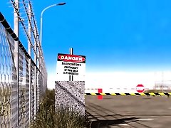 Lesbian sex in Area 51. Blonde fucked by female android