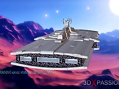 Hot sex! Sci-fi android fucks a teen blonde in spase station