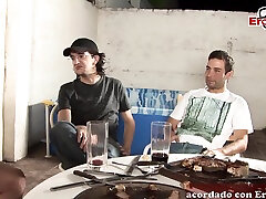 spanish amateur teen at private home gangbang
