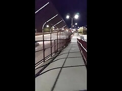 naked public highway lockal indian walk and traffic exposure