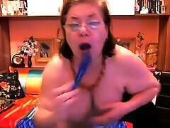 Crazy Grandmother in webcam