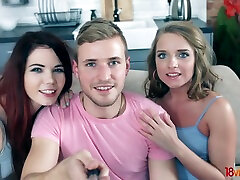 18videoz - Lovenia Lux - Sofi Goldfinger - Fuck-loving teens share cock