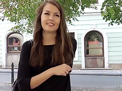 18 Years Old - Cute Eighteen Years Old Cindy Talk Get teen brutal public At Street Casting