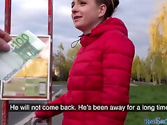 Public pickup for this blonde euro slut gets fucked for cash