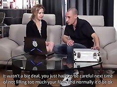 Technician Guy Comes To Repair Pc And Fucks The Sexy Owner