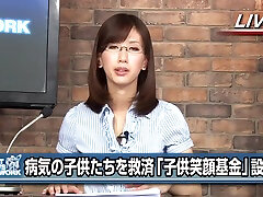 Japanese Female Announcer Fucked In Live