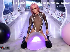 Winter Bell And Bo Tingley - Space Girl Humps, Grinds, & Gets Off On Balloons