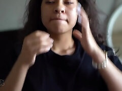 Latina Student Sucks Off wenn meine frau alk hatte In Hotel