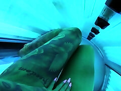 TIGHT TINI - GERMAN REAL AMATEUR SOLARIUM HANDY CAM VLOG