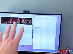 Busty Brit Giving Head To Dweeb 7 Min