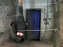 Cute Little Blond Girl Is funky junky, Vibrator Stuck On Her Clit. Hung Upside Down To Cum & Cum