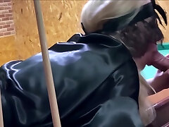Ardentina Gets Two Cocks On The Pool Table