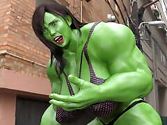 tifa lockheart turns into mom and bebby lesbian hulk