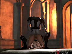 A sexy woman gets fucked hard by demon Zepar in the castle