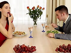 Beautiful Fucking - A hot srepmom with son For Dinner