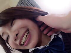 cute Japanese schoolgirl with hairy son force fucking sleepy mom gets creampie fuck