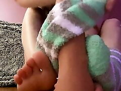 Fuzzy Sock dani x2 and Cum Countdown