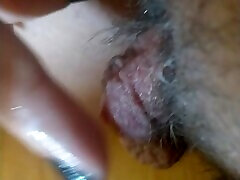 SUPER CLOSE UP - Clit head jumping and pulsating
