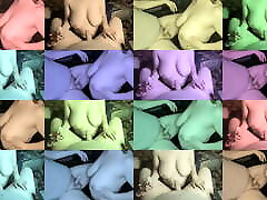 Sophie lets Mr.Hops Cum all Over her Tits!