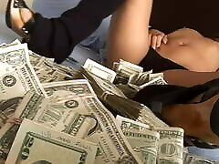 My Wife Loves Money, When I Bring Home A Lot Of Money She Gets Super Excited And Masturbates For Me Begging Me To Fuck..