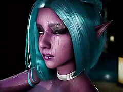 Dark Elf Gets Gangbanged By Group Of Goblins