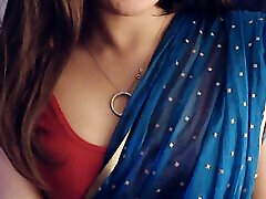 Cammodel BadGirlLHR in Saree