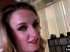 HJ dabals sex boobed babe jerks oiled POV pecker and talks dirty
