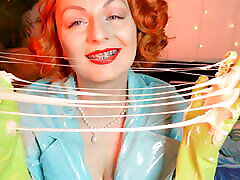 asmr: бытовые перчатки и слизь