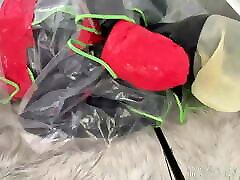 nana latexhaube und selbstfesselung und10 vibrator orgasmus