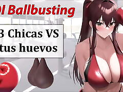 Spanish Audio JOI brendan mike - 3 Boxeadoras VS tus huevos.