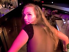 Blonde gets banged by big black dick