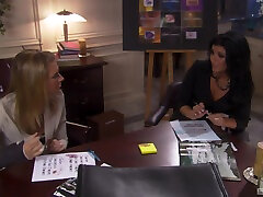 Erotic fucking on the office table with mature stpmom analstocking Barbara Summer