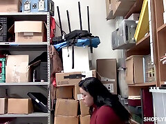 Lovely Monica Sage has to suck on a fat dick in the office