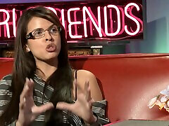 Shy Love is a smarty talking about the adult business on a chat show