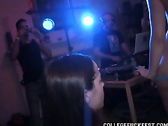 Lesbo pussy toyed as others watch