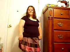 Fugly BBW slut is stripping and dancing dirty on webcam